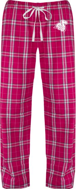 Connecticut College Womens Flannel Pajama Pant Camel with CC - ONLINE ONLY