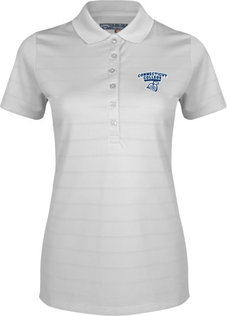 Connecticut College Callaway Womens Opti Vent Polo Primary Mark - ONLINE ONLY
