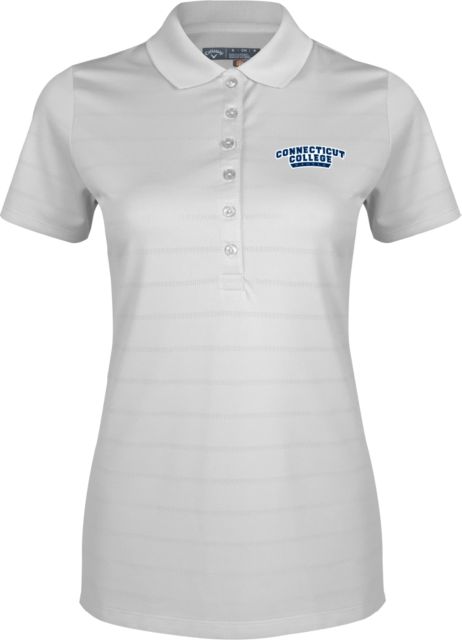 Connecticut College Callaway Womens Opti Vent Polo Arched Connecticut College Camels - ONLINE ONLY