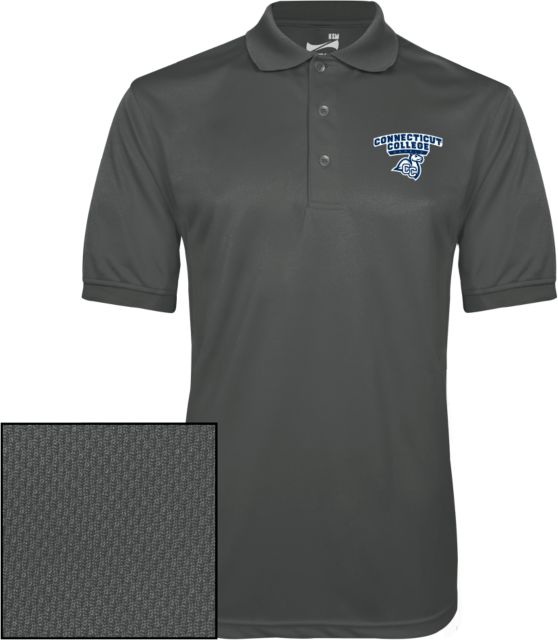 Connecticut College Dry Mesh Polo Primary Mark - ONLINE ONLY