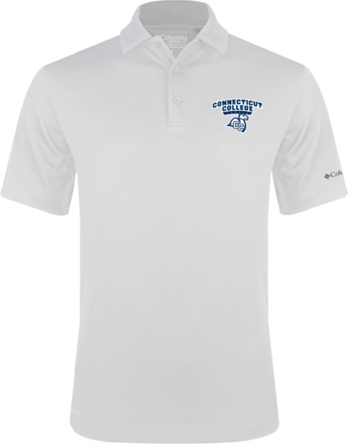Connecticut College Columbia Omni Wick Drive Polo Primary Mark - ONLINE ONLY