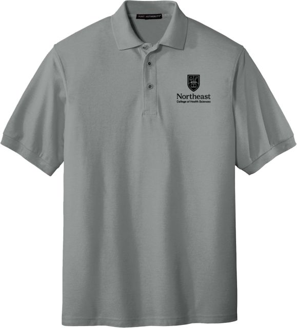 NE College of Health Cool Silk Touch Polo Northeast College Stacked - ONLINE ONLY