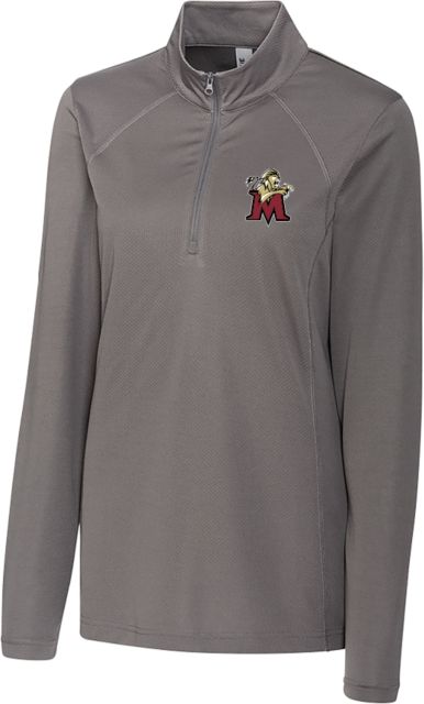 Molloy University C&B Womens Titan Clique Ice Pique Half Zip Lion with M - ONLINE ONLY