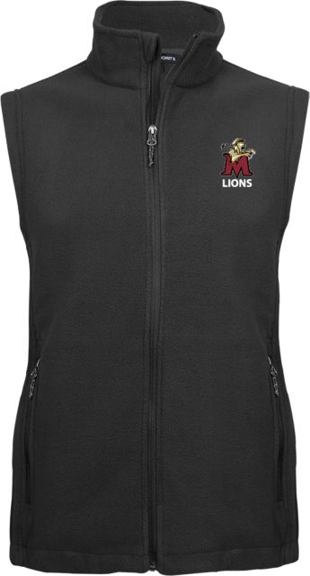 Molloy University Fleece Full Zip Vest Lions - ONLINE ONLY