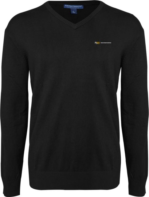 Purdue Northwest VNeck Sweater PNW Institutional Horizontal Mark - ONLINE ONLY