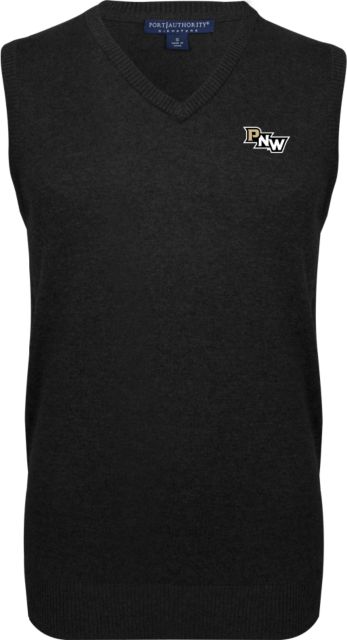 Purdue Northwest VNeck Sweater Vest PNW Stacked Diagonal - ONLINE ONLY