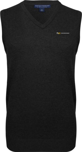 Purdue Northwest VNeck Sweater Vest PNW Institutional Horizontal Mark - ONLINE ONLY