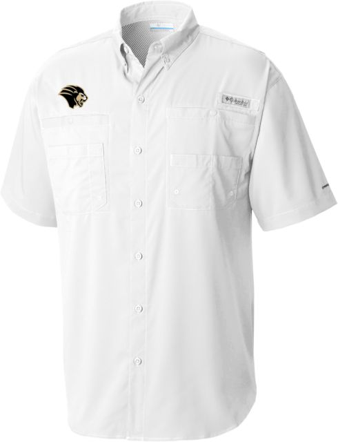 Purdue Northwest Columbia Tamiami Performance Short Sleeve Shirt Mascot Head - ONLINE ONLY