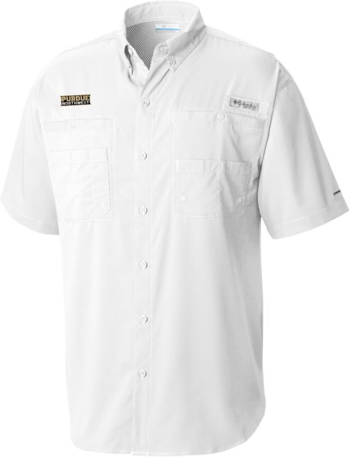 Purdue Northwest Columbia Tamiami Performance Short Sleeve Shirt Athletic Wordmark - ONLINE ONLY