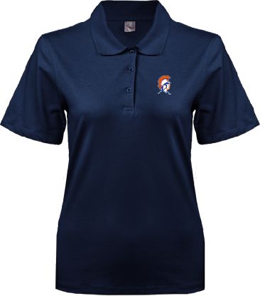 Virginia State Womens Silk Touch Pique Polo Trojan Head - ONLINE ONLY