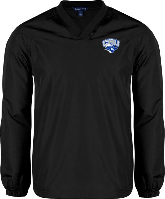 Christopher Newport V Neck Raglan Windshirt Official Logo - ONLINE ONLY