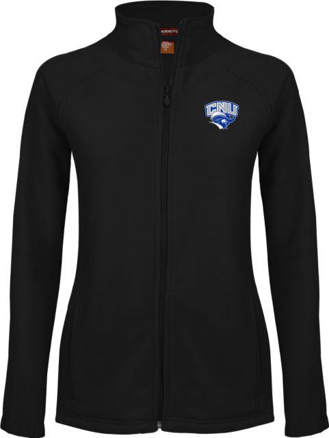 Christopher Newport Ladies Fleece Full Zip Jacket Official Logo - ONLINE ONLY