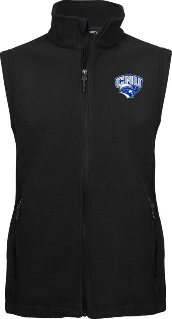 Christopher Newport Fleece Full Zip Vest Official Logo - ONLINE ONLY