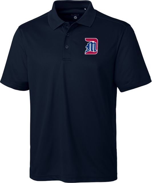 Detroit Mercy C&B Clique Ice Pique Polo Detroit Mercy Athletic Monogram - ONLINE ONLY