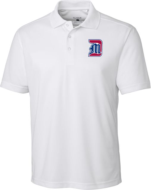Detroit Mercy C&B Clique Ice Pique Polo Detroit Mercy Athletic Monogram - ONLINE ONLY