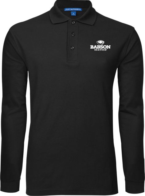 Babson Long Sleeve Polo Primary Mark - ONLINE ONLY