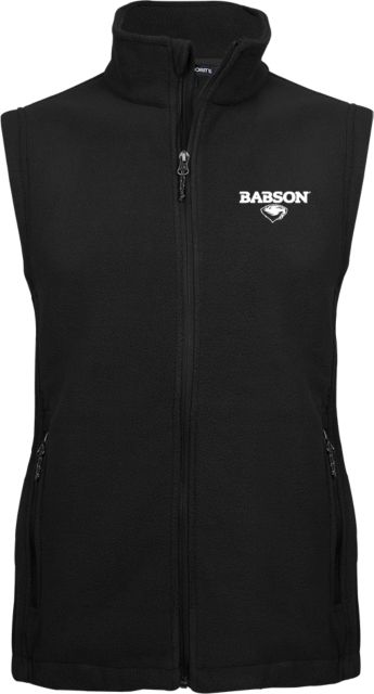 Babson Fleece Full Zip Vest Secondary Mark - ONLINE ONLY