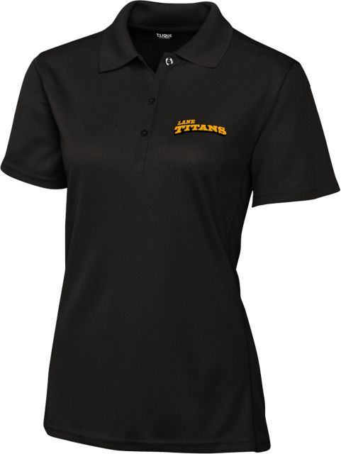 Lane Community C&B Womens Clique Ice Pique Polo Athletic Wordmark - ONLINE ONLY