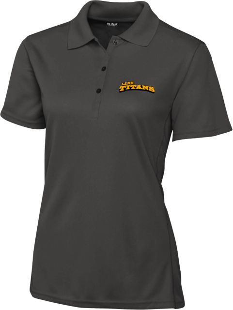Lane Community C&B Womens Clique Ice Pique Polo Athletic Wordmark - ONLINE ONLY