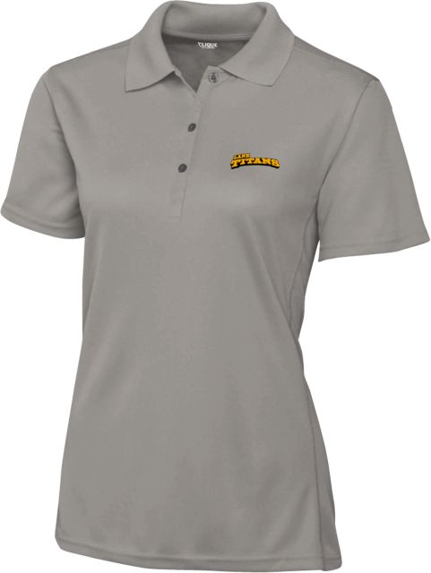 Lane Community C&B Womens Clique Ice Pique Polo Athletic Wordmark - ONLINE ONLY