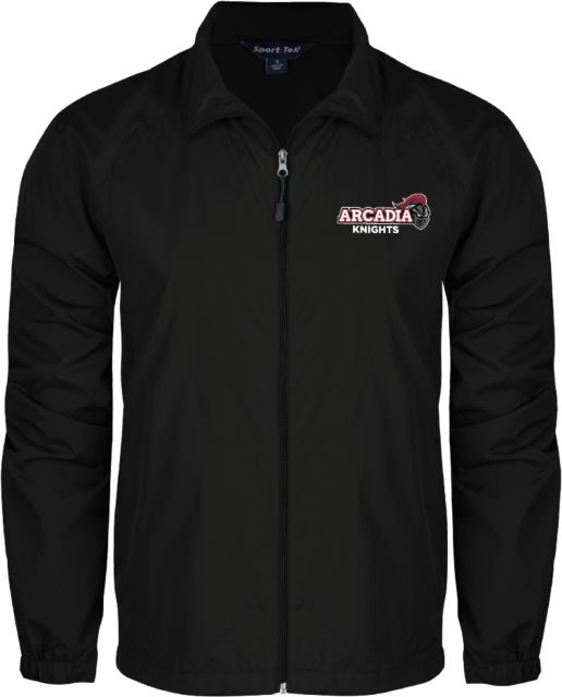 Arcadia Full Zip Wind Jacket Black Official Logo - ONLINE ONLY