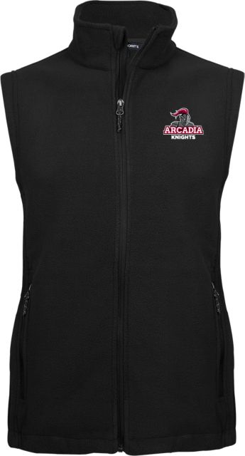 Arcadia Fleece Full Zip Vest Arcadia Knights Stacked - ONLINE ONLY