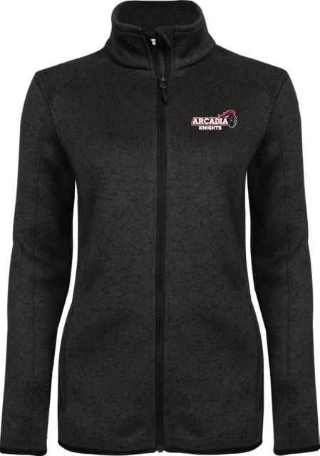 Arcadia Heather Womens Fleece Jacket Official Logo - ONLINE ONLY