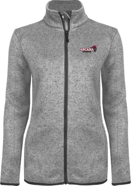 Arcadia Heather Womens Fleece Jacket Official Logo - ONLINE ONLY