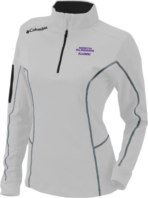 North Alabama Columbia Womens Omni Wick Shotgun 1/4 Zip Alumni - ONLINE ONLY