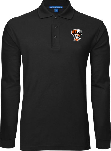 UT Permian Basin Long Sleeve Polo Official Logo - ONLINE ONLY