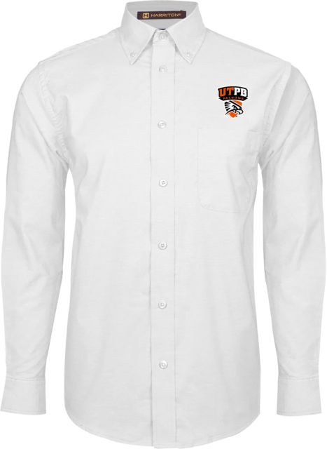 UT Permian Basin Mens Oxford Long Sleeve Shirt Official Logo - ONLINE ONLY