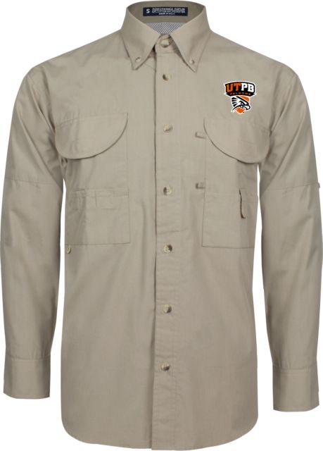 UT Permian Basin Long Sleeve Performance Fishing Shirt Official Logo - ONLINE ONLY