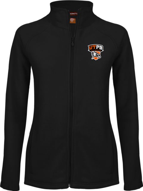 UT Permian Basin Ladies Fleece Full Zip Jacket Official Logo - ONLINE ONLY