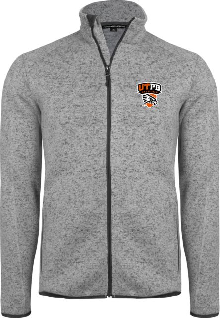 UT Permian Basin Heather Fleece Jacket Official Logo - ONLINE ONLY