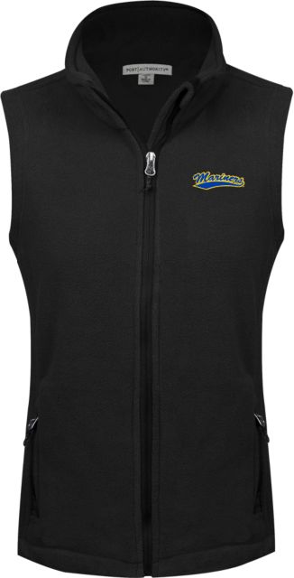 Maine Maritime Womens Fleece Full Zip Vest Mariners Athletic Mark- ONLINE ONLY