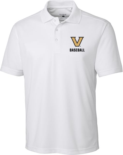 Vanderbilt Clique Ice Pique Polo V Baseball - ONLINE ONLY