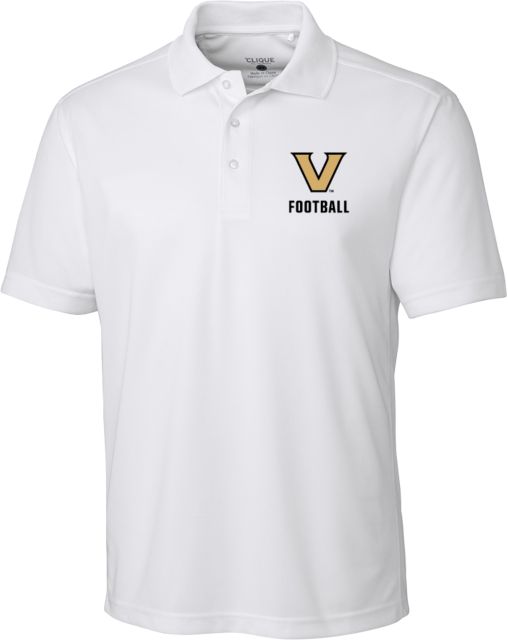 Vanderbilt Clique Ice Pique Polo V Football - ONLINE ONLY