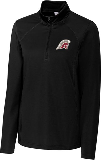 Rutgers Prep C&B Womens Clique Ice Pique Half Zip Rutgers Prep Argonauts Mascot Full Color - ONLINE ONLY