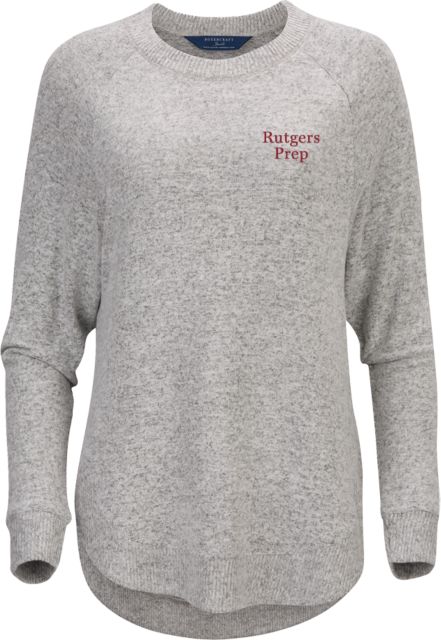 Rutgers Prep Boxercraft Womens Cuddle Oversized Crew Rutgers Prep Stacked - ONLINE ONLY