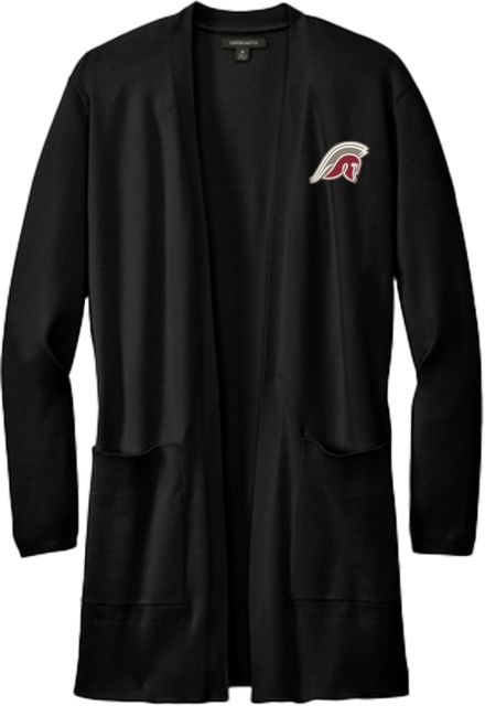 Rutgers Prep Mercer + Mettle Womens Open Front Cardigan Sweater Rutgers Prep Argonauts Mascot Full Color - ONLINE ONLY