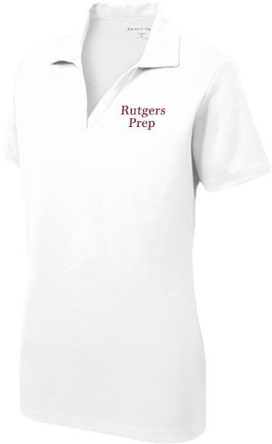 Rutgers Prep Womens Dry Mesh Polo Rutgers Prep Stacked - ONLINE ONLY