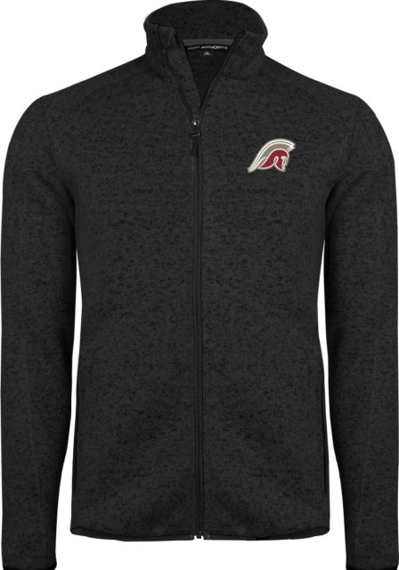 Rutgers Prep Heather  Sweater Fleece Jacket Rutgers Prep Argonauts Mascot Full Color - ONLINE ONLY