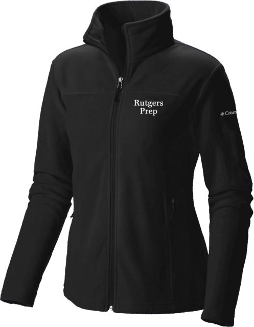 Rutgers Prep Columbia Womens Full Zip Fleece Jacket Rutgers Prep Stacked - ONLINE ONLY