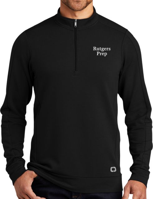 Rutgers Prep OGIO Luuma 1/2 Zip Fleece Rutgers Prep Stacked - ONLINE ONLY