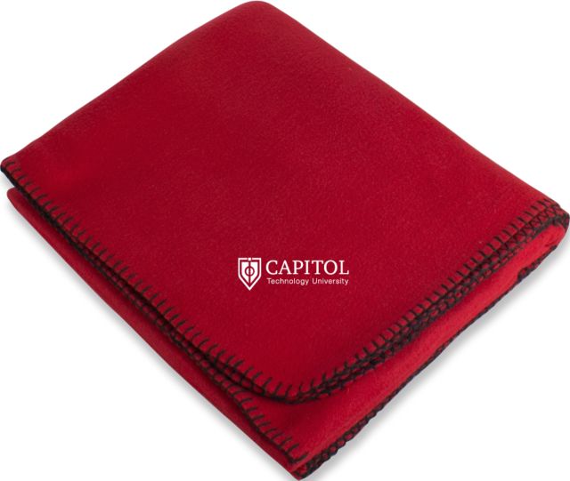 Capitol Technology Red Arctic Fleece Blanket Primary Mark - ONLINE ONLY