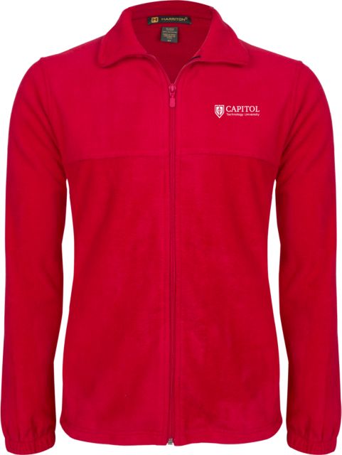Capitol Technology Fleece Full Zip Red Jacket Primary Mark - ONLINE ONLY