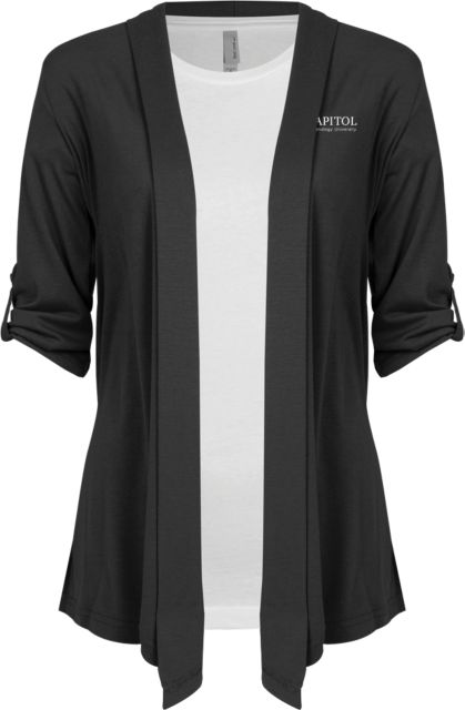 Capitol Technology Ladies Drape Front Cardigan Primary Mark - ONLINE ONLY