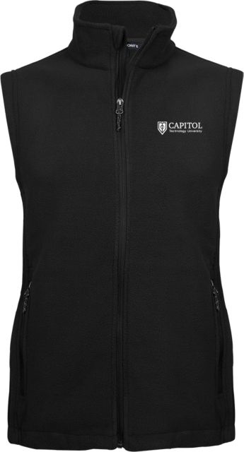 Capitol Technology Fleece Full Zip Vest Primary Mark - ONLINE ONLY
