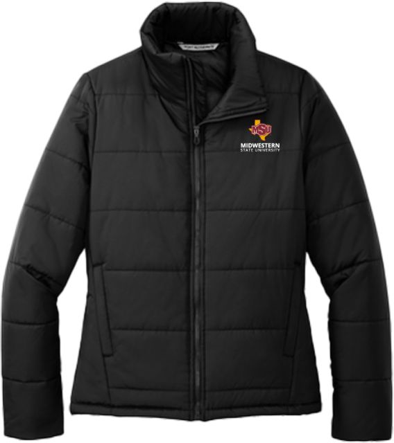 Midwestern State Womens Puffer Jacket MSU Institutional Stacked - ONLINE ONLY