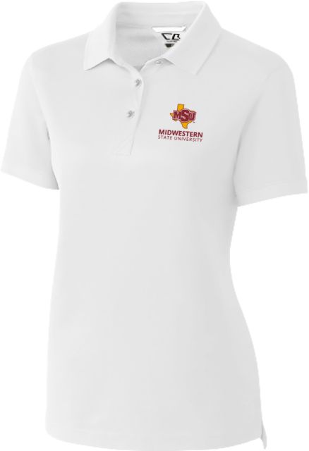 Midwestern State C&B Womens Advantage Polo MSU Institutional Stacked - ONLINE ONLY